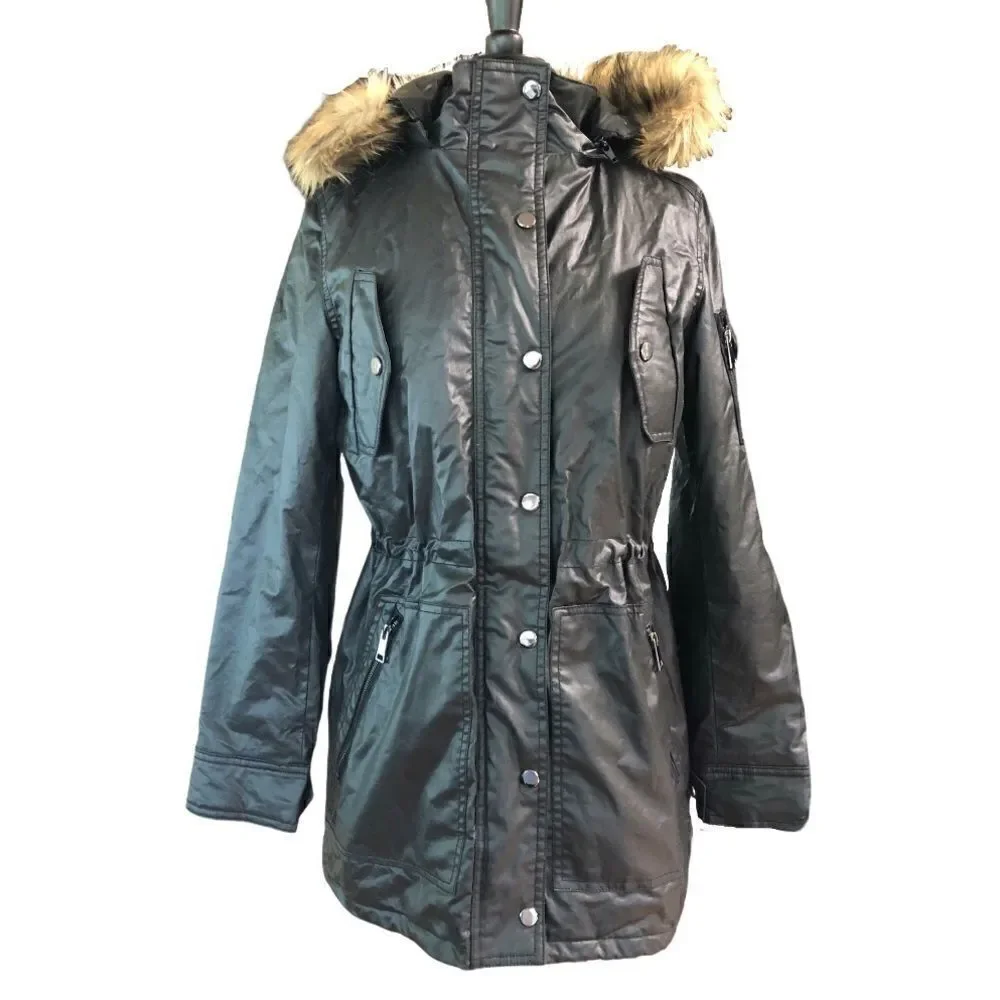 𝅺victoria’s Secret Waxed Cotton Parka Size M
